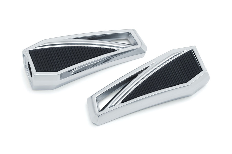 Kuryakyn 5760 Chrome Phantom Footpegs without Adapters Harley OEM Stock Mounts