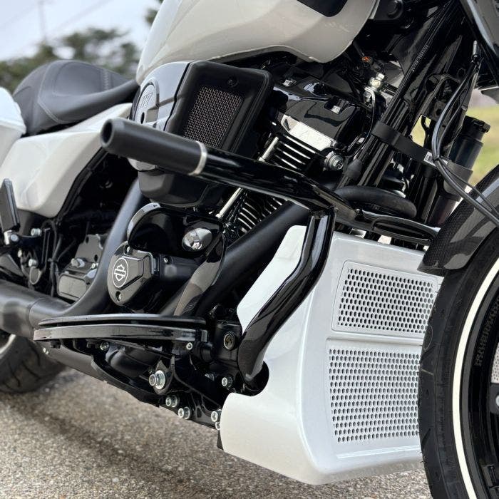 HOGWORKZ Black Level-Up Performance Engine Guard for Harley Touring '23.5-'25