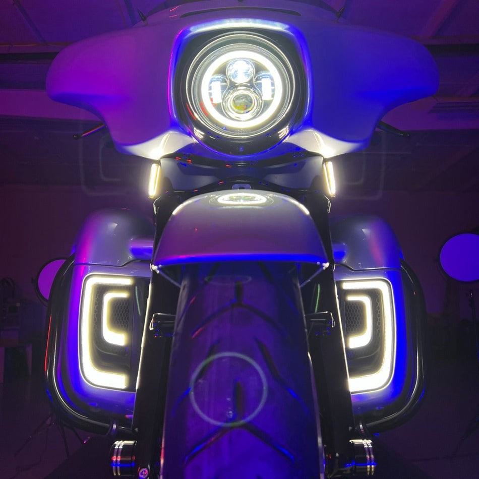 Hogworkz Lumipro LED Lower Fairing Inserts for Harley Touring '14-'24