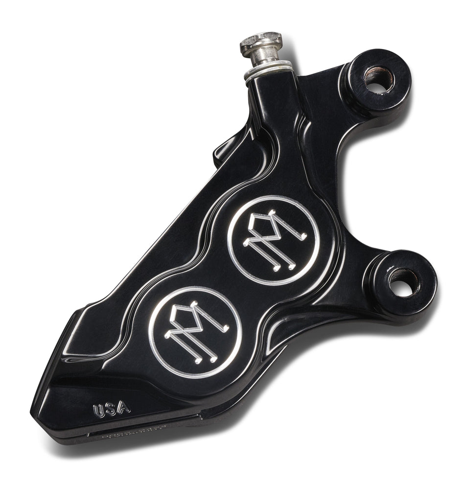 Performance Machine Contrast 4 Piston Front Left Caliper Harley M8 FL FX 17-Up