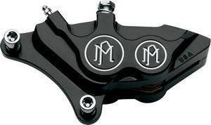 Performance Machine Black Contrast 11.5" Front 4 Piston Caliper Right Harley EVO