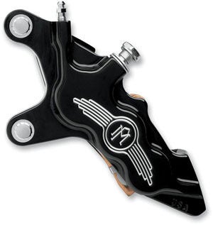 Performance Machine Front Left 6-Piston Black Brake Caliper Harley 13" | 0051-2913-BM