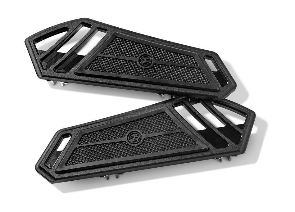 Performance Machine PM Superlight Black Ops Driver Front Floorboards Harley FL / ST