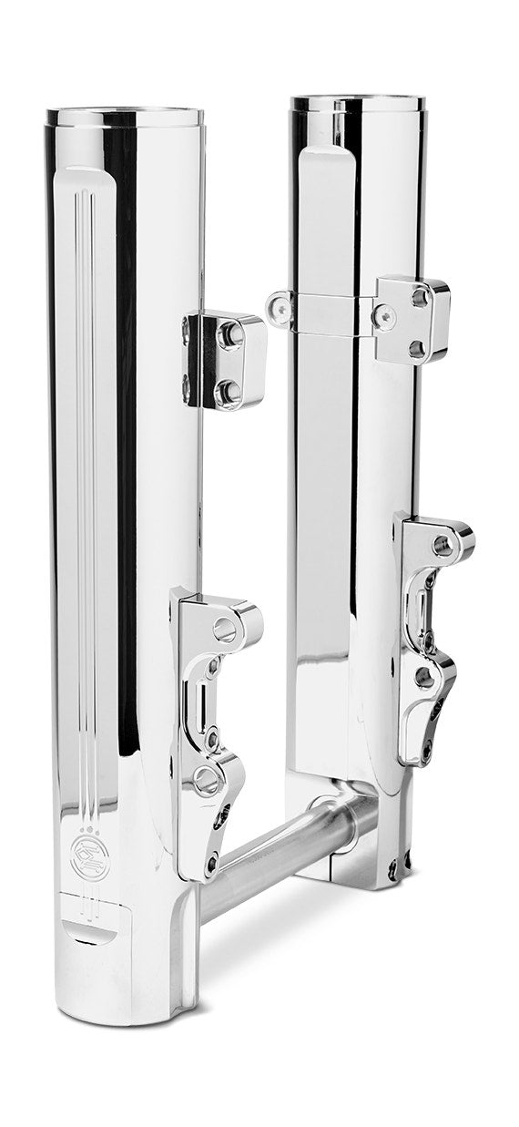 Performance Machine Lower Legs Dual Disc Chrome Harley Dyna Softail 17-20