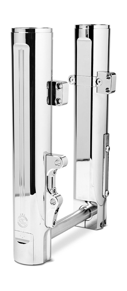 Performance Machine Lower Legs Single Disc Chrome Harley Dyna Softail 17-20