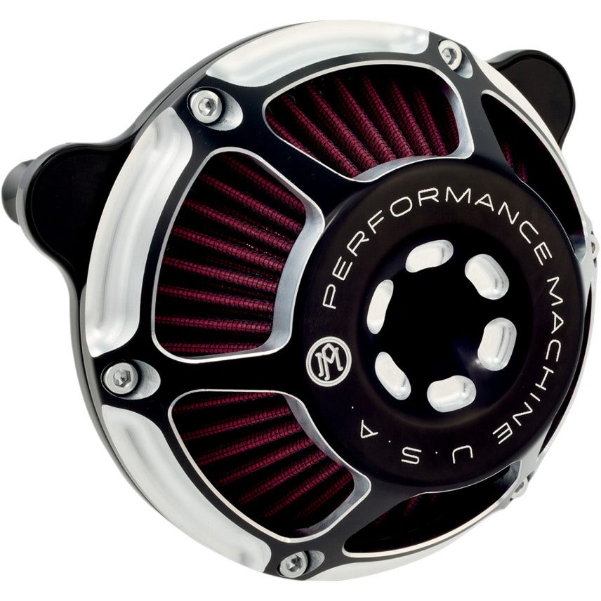 Performance Machine MaxHP Contrast Cut Stage 1 Air Cleaner Harley Touring 08-15 | 0206-2081-BM