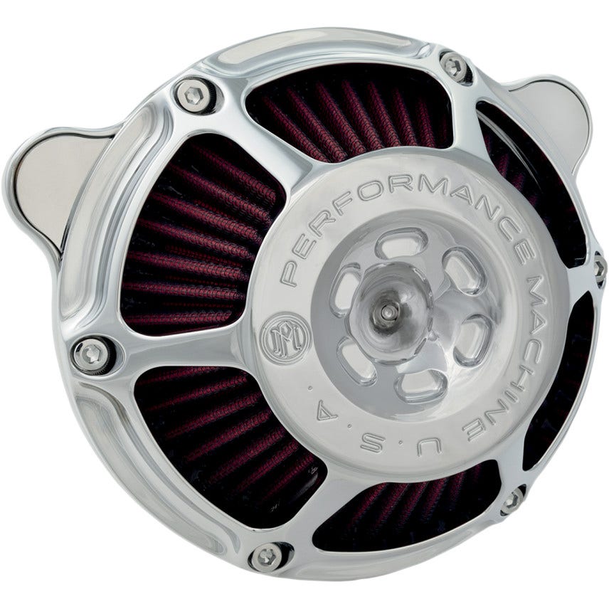 Performance Machine MaxHP Chrome Stage 1 Air Cleaner Harley Touring 08-15 ( 0206-2081-CH )
