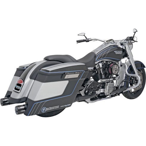 Performance Machine Black Contrast Cut Contour Brake Lever for '97-'07 Harley FLH | 0032-1080-BM