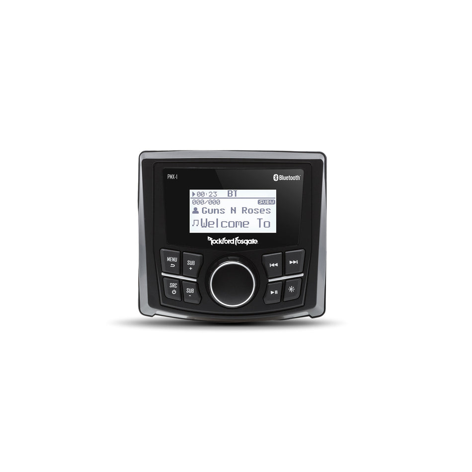 Rockford Fosgate PMX-1 Punch Marine Media Receiver with 2.3" Dot Matrix Display