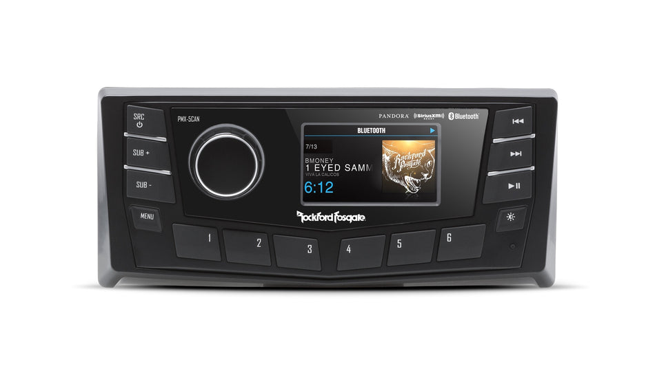 Rockford Fosgate PMX-5CAN Punch Marine AM/FM/WB Digital Media Receiver 2.7" Display