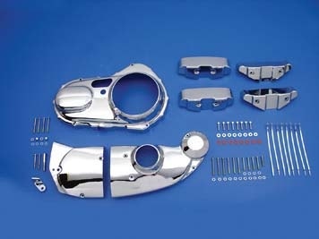 Chrome Primary Rocker Cam Covers Dress Up Kit 04-19 Harley Sportster XL 42-0947