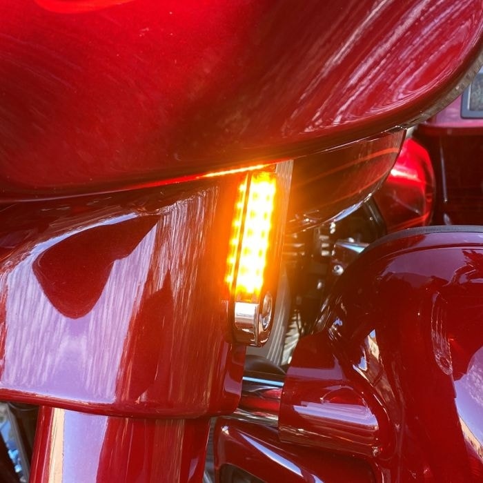 Custom Dynamics ProBeam Contrast Flush Dynamic Strips Turn Signal FLH 97-13