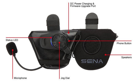 Sena SPH10H-FM Dual Bluetooth Headset Pack for Half Helmets w/ FM Tuner