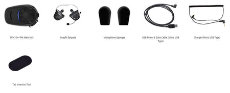 Sena SPH10H-FM Dual Bluetooth Headset Pack for Half Helmets w/ FM Tuner
