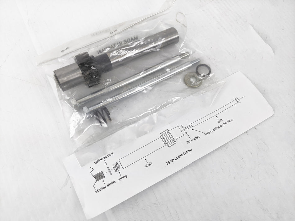V-Factor 1 Piece Starter Jackshaft Kit 9 Tooth .871 Bushing Harley Big Twin 89-93