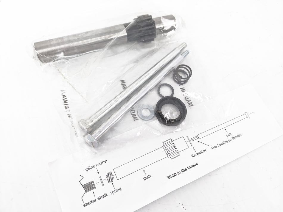 V-Factor 1 Piece Starter Jackshaft Kit 10T .689 Bushing Harley Big Twin 94-Up