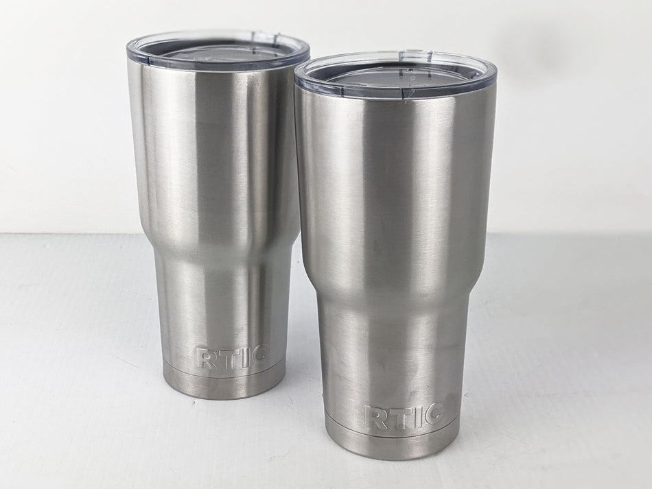 Lot of 2 RTIC 30 oz Tumblers Stainless Steel Double Wall