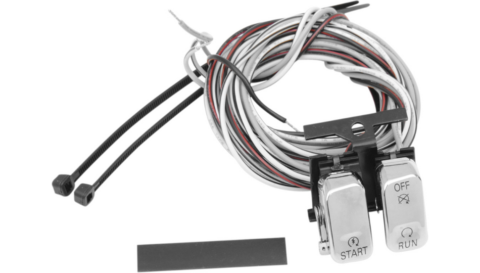 Replacement Start/Stop Switches Chrome For Harley-Davidson 1996-2013