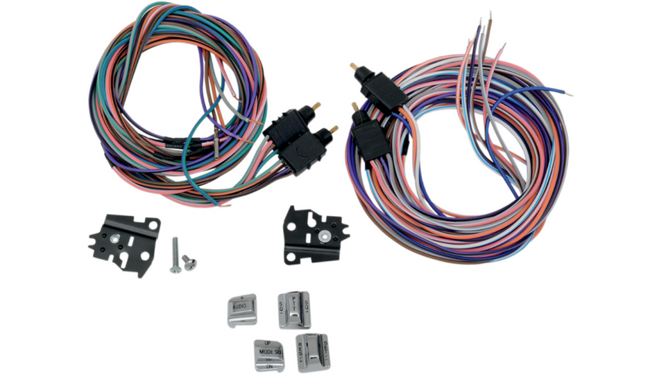 Replacement Radio/Cruise Switch Kit Chrome For Harley-Davidson 1996-2013