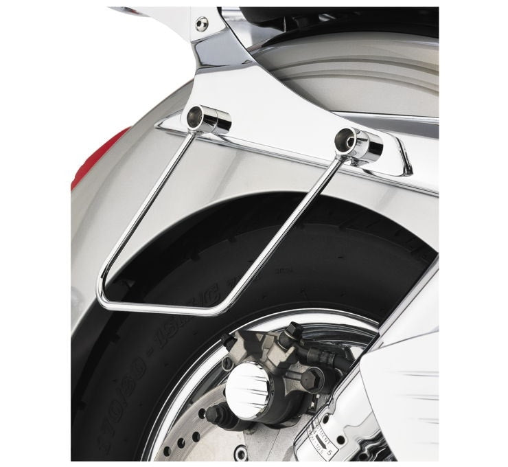 Cobra 02-6265 Chromed Saddlebag Supports 08-17 Yamaha XV1900 Raider Models