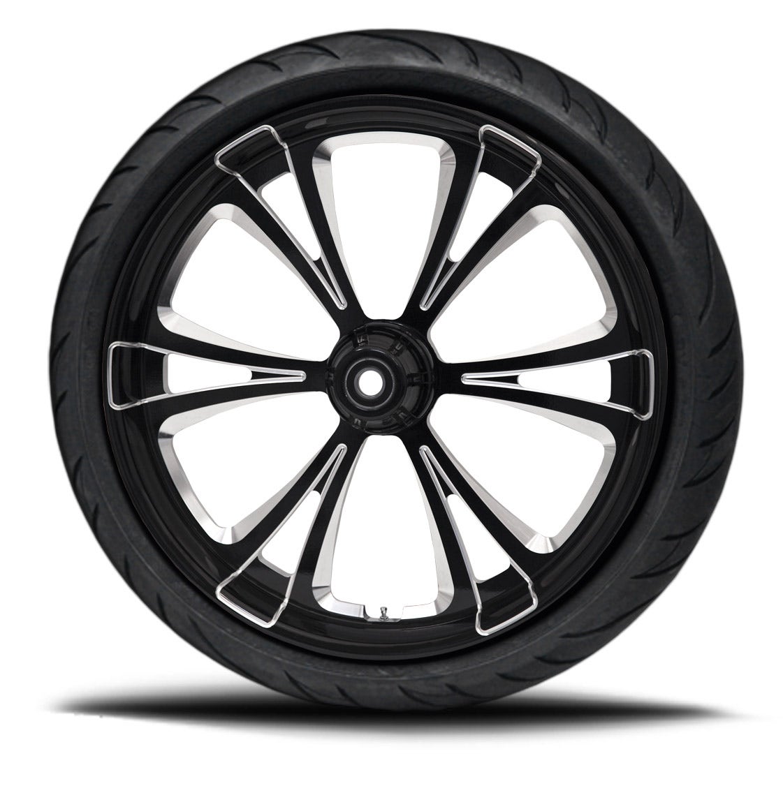 RC Components Eclipse Patriot Eagle 21" Wheel Tire & Rotors 08-16 FLH/T Dual Disc 111E
