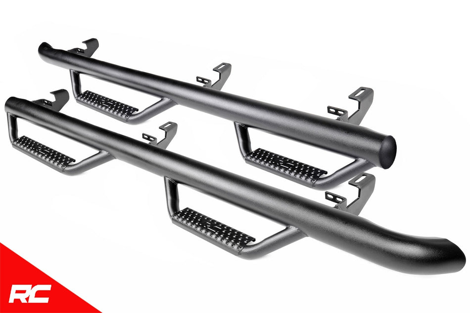 Rough Country RCJ1866 Nerf Bar Hoop Steps Rails for 2018-Up Jeep Wrangler JL 4DR