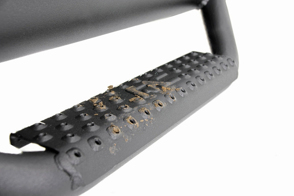 Rough Country RCJ1866 Nerf Bar Hoop Steps Rails for 2018-Up Jeep Wrangler JL 4DR