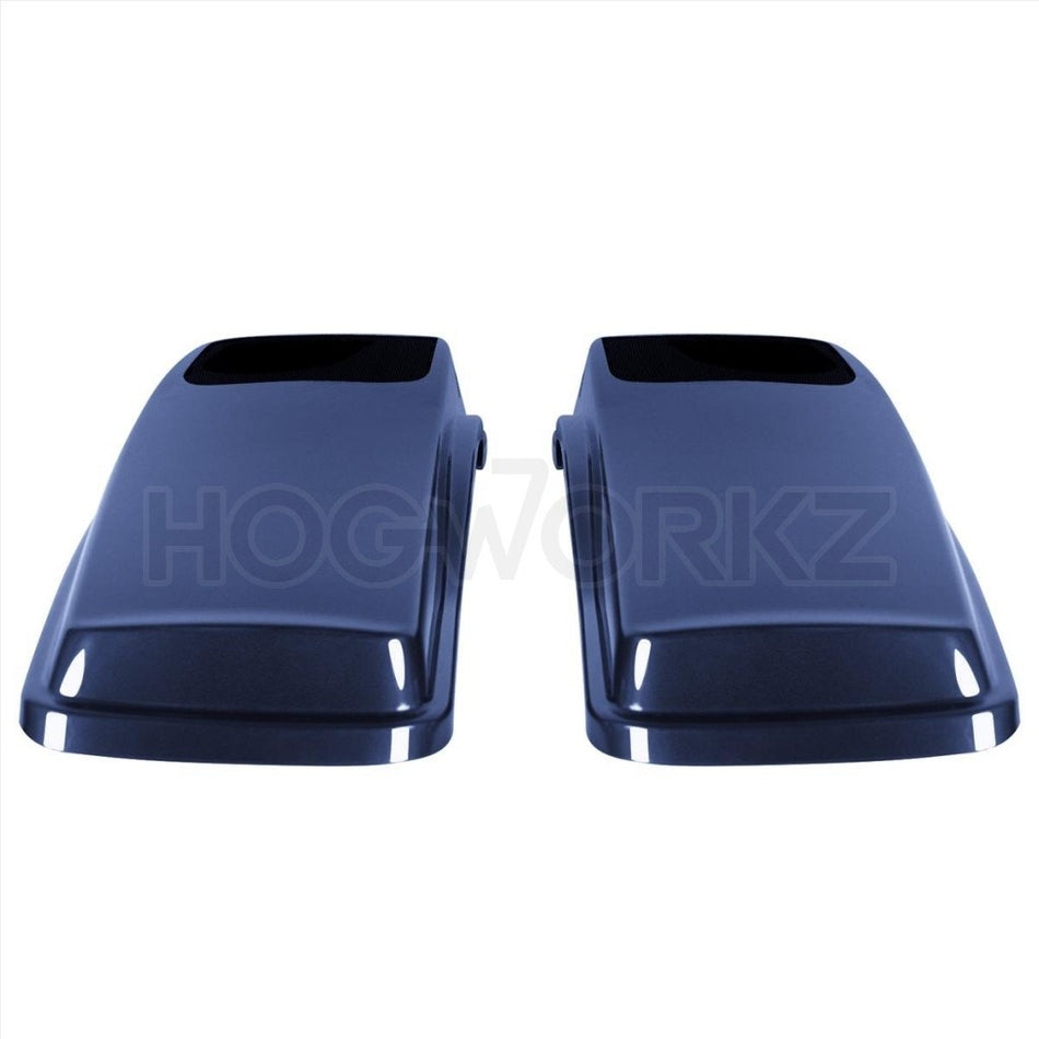 Hogworkz Big Blue Pearl 6" x 9" Speaker Lids Harley Touring 14-20 Saddlebags