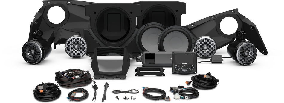 Rockford Fosgate PMX-2 1500w Front Rear Color Optix Speaker Dual Subwoofer Can-Am