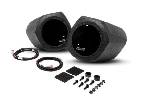Rockford Fosgate RFGNRL-FSE Front Enclosures & M0-65B Speakers 16-19 Polaris GNL