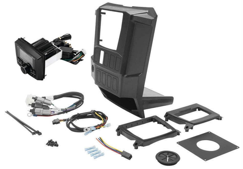 Rockford Fosgate PMX-2 Media Unit & RFRNGR-PMXDK Dash Kit 15-19 Polaris Ranger