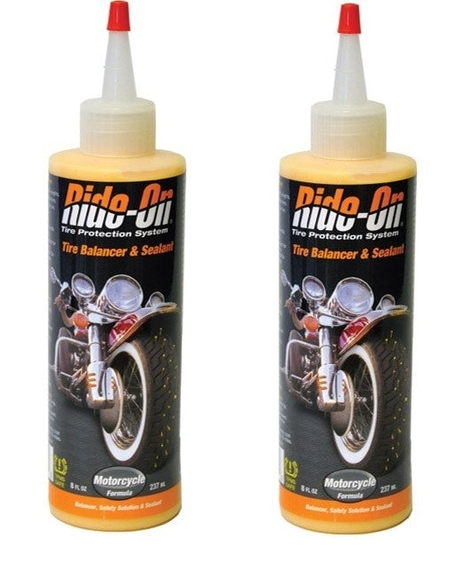 Ride-On TPS Tire Sealant Balancing System 41208 Flat Fix 2 x 8 oz Harley Motorcycle