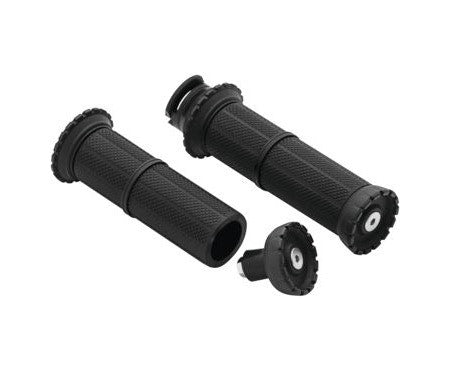 Kuryakyn 3589 Black Riot Cast Aluminum Handlebar Grips 15-19 Indian Scout