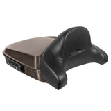Hogworkz Chopped Tour Pack Full Backrest Black Hardware for Harley FLH '97-'24