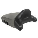 Hogworkz Chopped Tour Pack Full Backrest Black Hardware for Harley FLH '97-'24