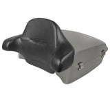 Hogworkz Chopped Tour Pack Full Backrest Chrome Hardware for Harley FLH '97-'24