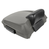 Hogworkz Chopped Tour Pack w/ Slim Backrest Black Hardware for Harley FLH '97-'24