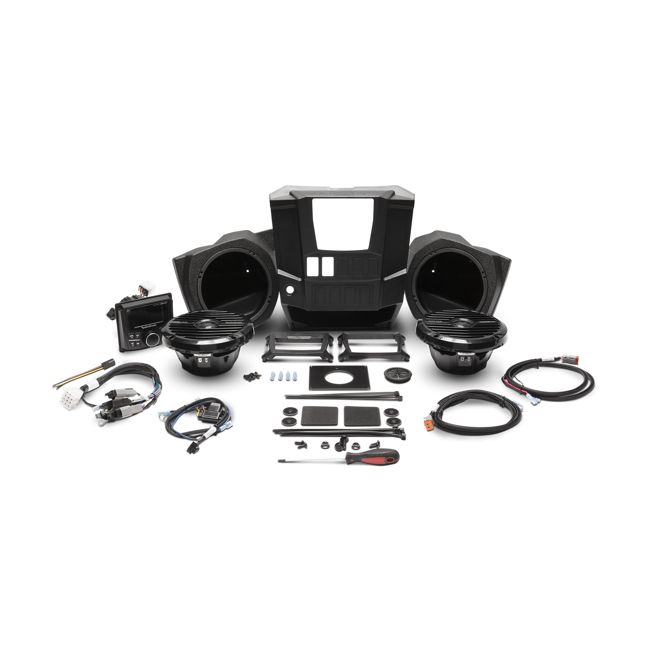 Purchase Rockford Fosgate RNGR-STAGE2 Speaker System Kit 15-19 Polaris Ranger from Eastern Performance Cycles. Great prices and free shipping!