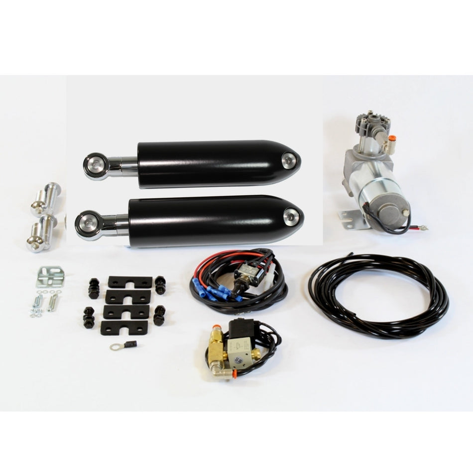 AirFX BK-HD-VR17-B-1 Black Rear Air Ride Suspension Kit 06-17 Harley V-Rod