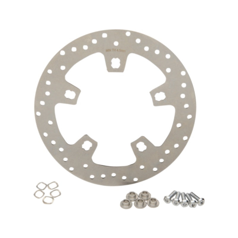 Drag 1710-3410 Ground Stainless Steel 11.5" Brake Rotor 14-Up Harley Spider Hub