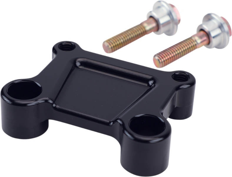 LA Choppers T-Bar Handlebar Adapter Black Harley Touring Batwing FLH 85-Up