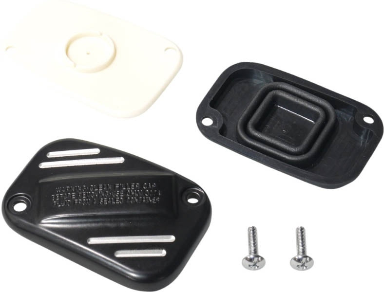 Drag Black Front Brake Master Cylinder Cover with Gasket Harley Softail 15-Up