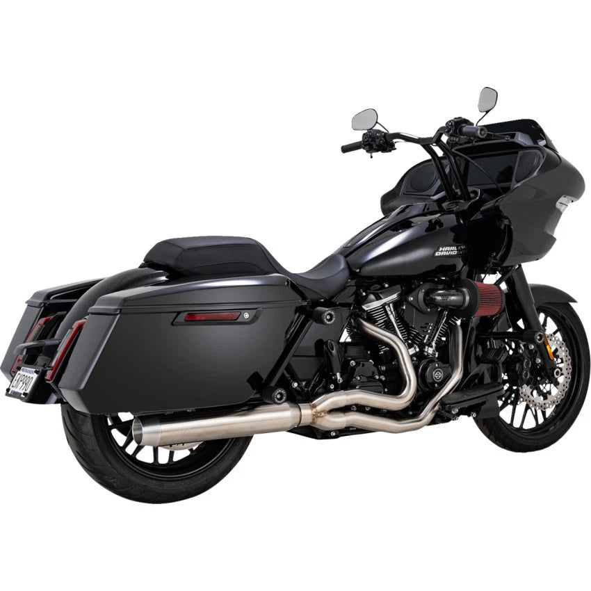 Vance and Hines 27346 2-into-1 Gaslighter Exhaust System with Heat Shields - M8