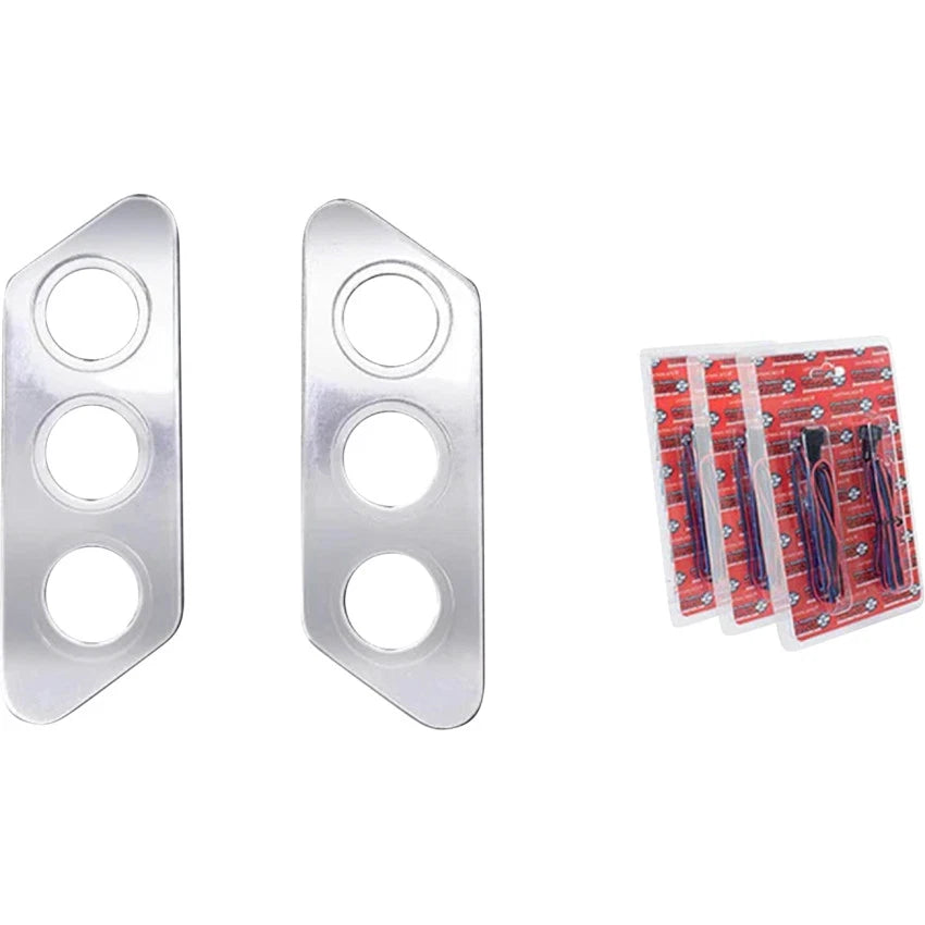Paul Yaffe Bagger Nation PYO:TSLP-C Thunder-Pod Taillight Kit - Slanted - Chrome