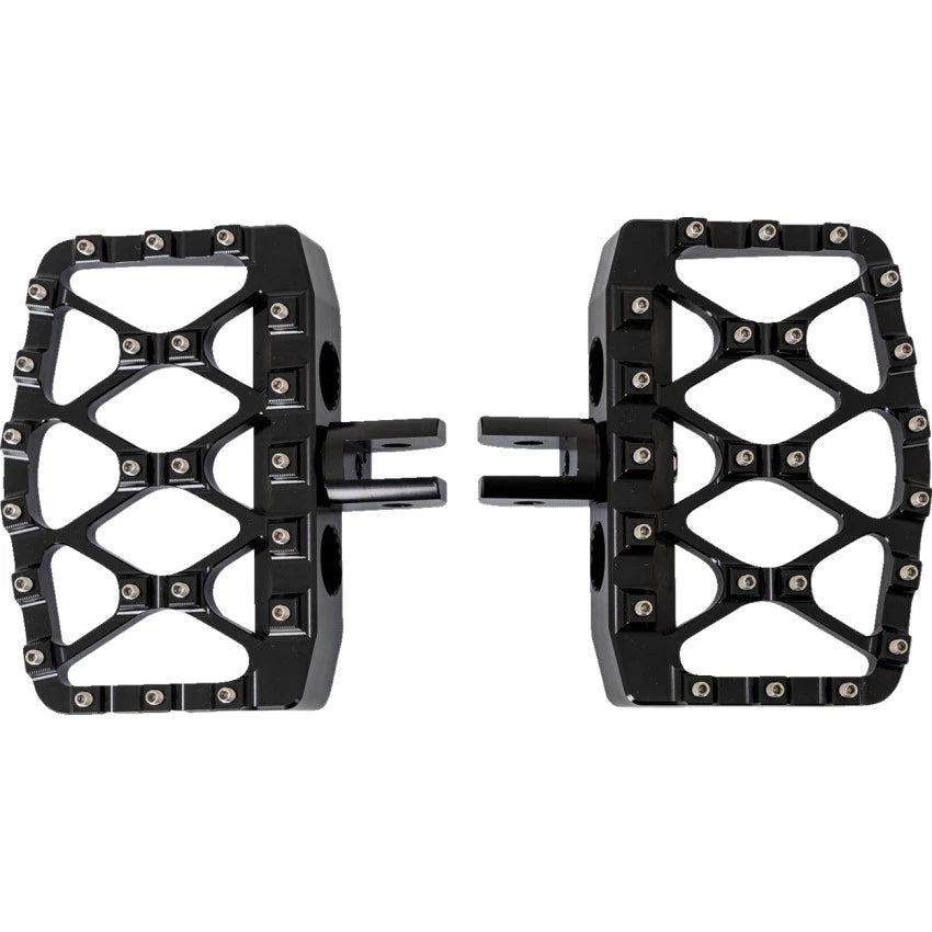 Burly Brand B13-1019B MX-Evolution Mini Floorboards - Black - Harley FL/FX
