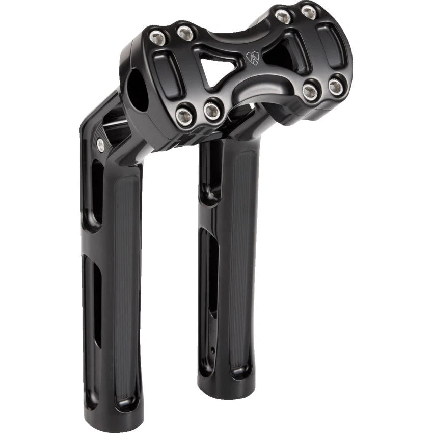 Arlen Ness 520-063 Method Wayback Risers - 10" - Black - Harley-Davidson