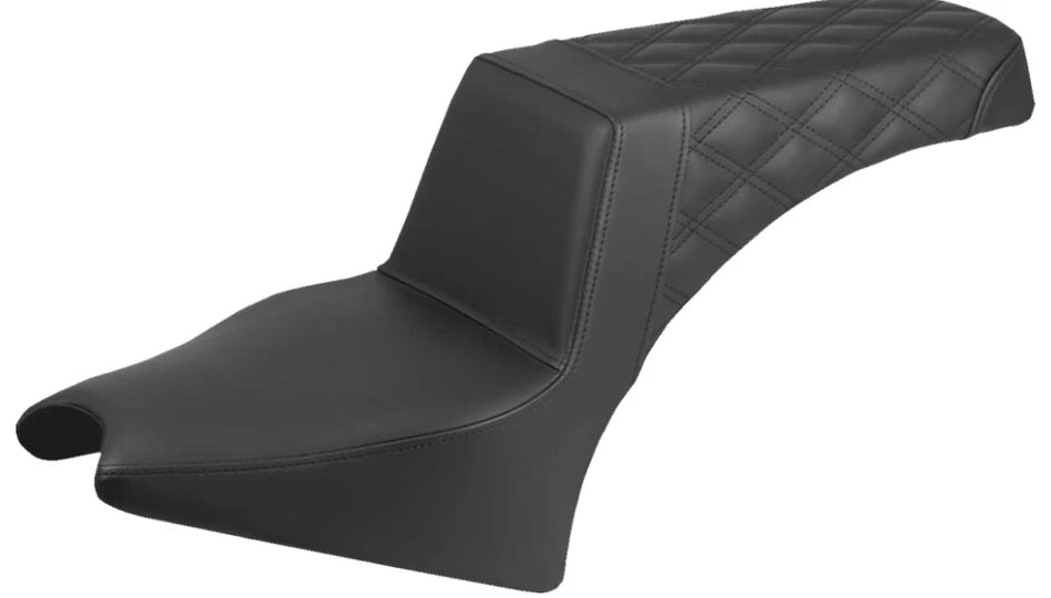 Saddlemen Step-Up Seat Black Rear Lattice Stitch for '25-'26 Indian Scout