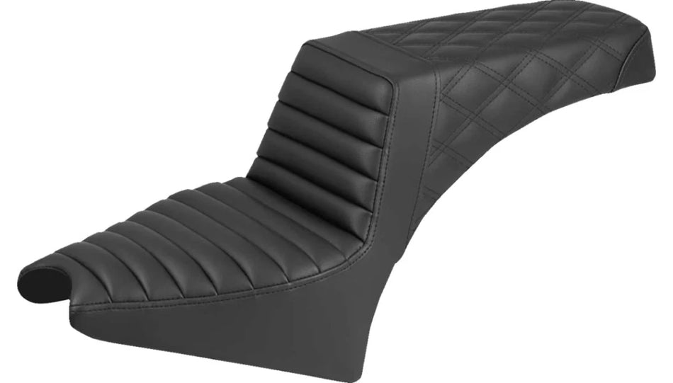 Saddlemen Scout Step-Up™ Tuck-N-Roll Front LS Rear Seat for '25–'26 Indian Scout