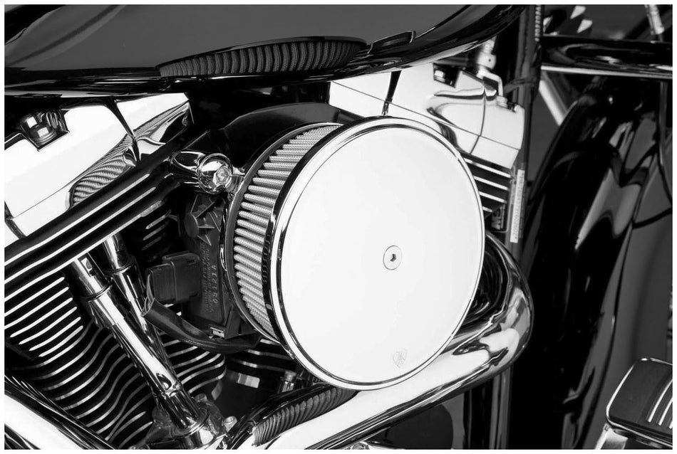 Arlen Ness 50-351 Billet Sucker Stage II Air Filter Kit with Smooth Steel Cover