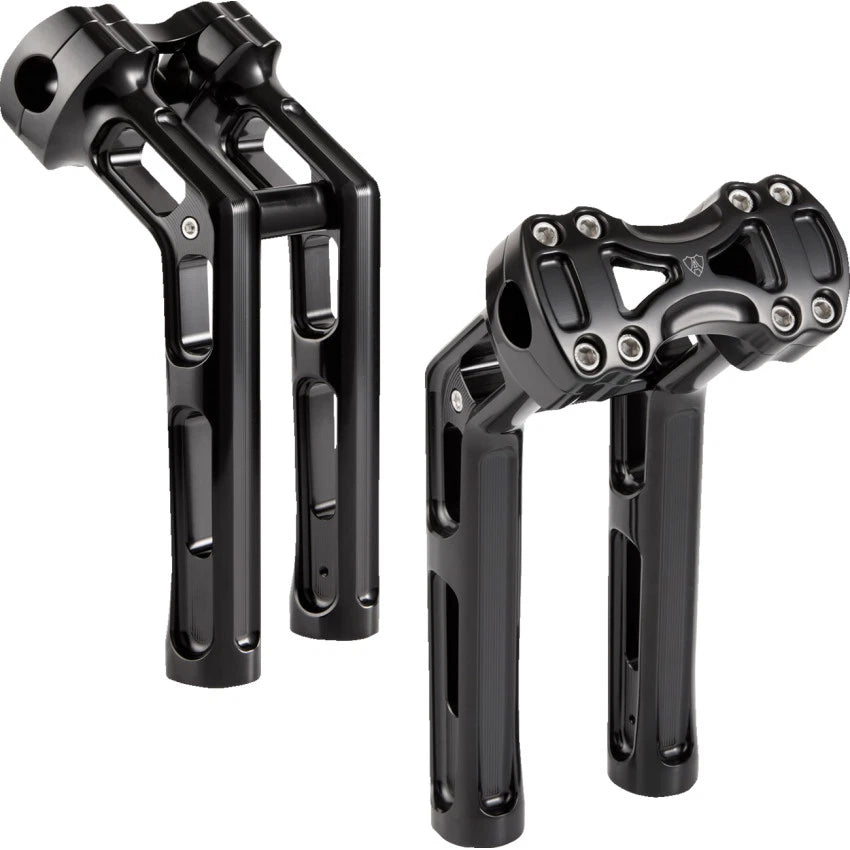Arlen Ness 520-063 Method Wayback Risers - 10" - Black - Harley-Davidson